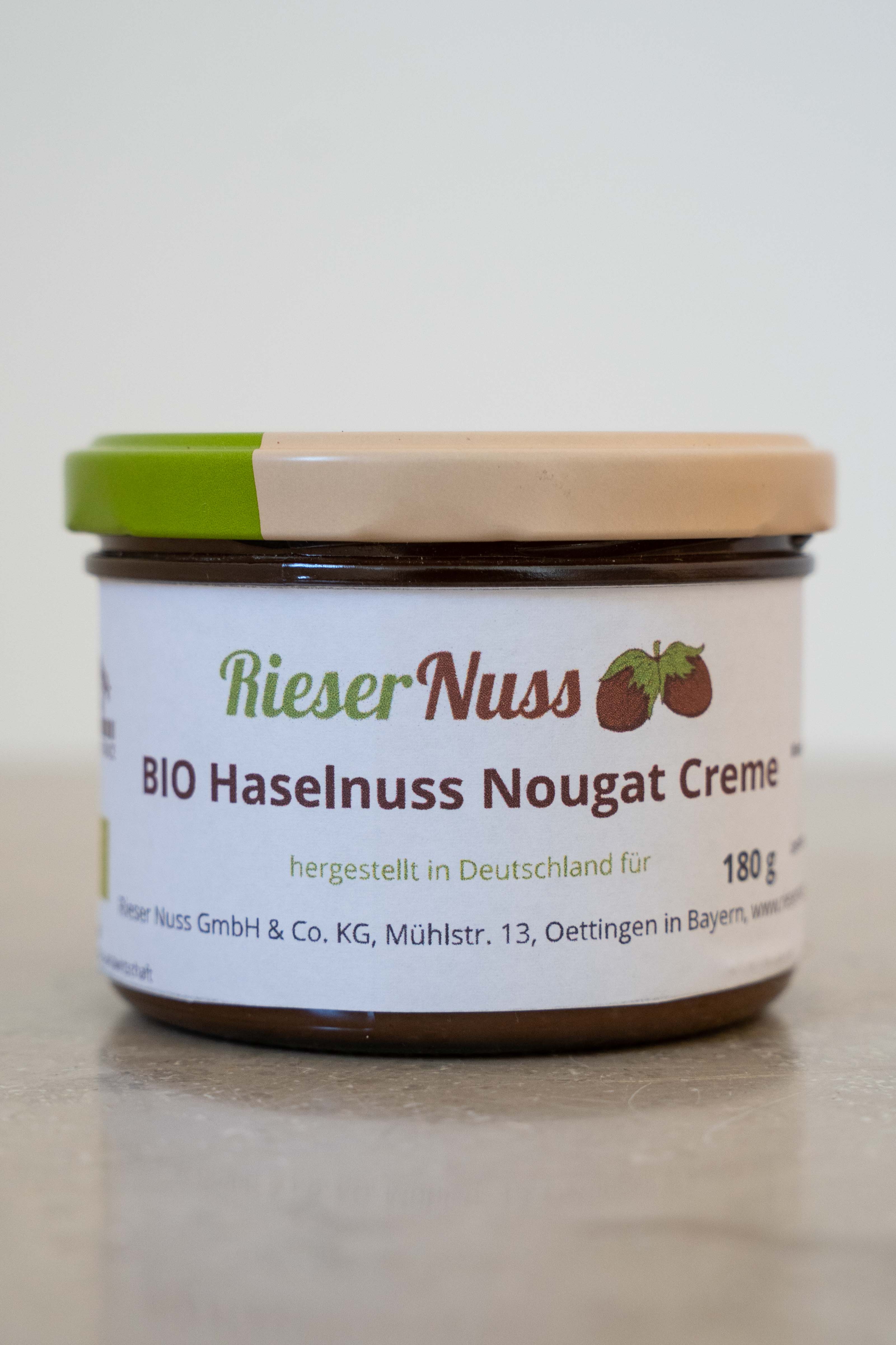 Rieser Organic Hazelnut Cream 180ml