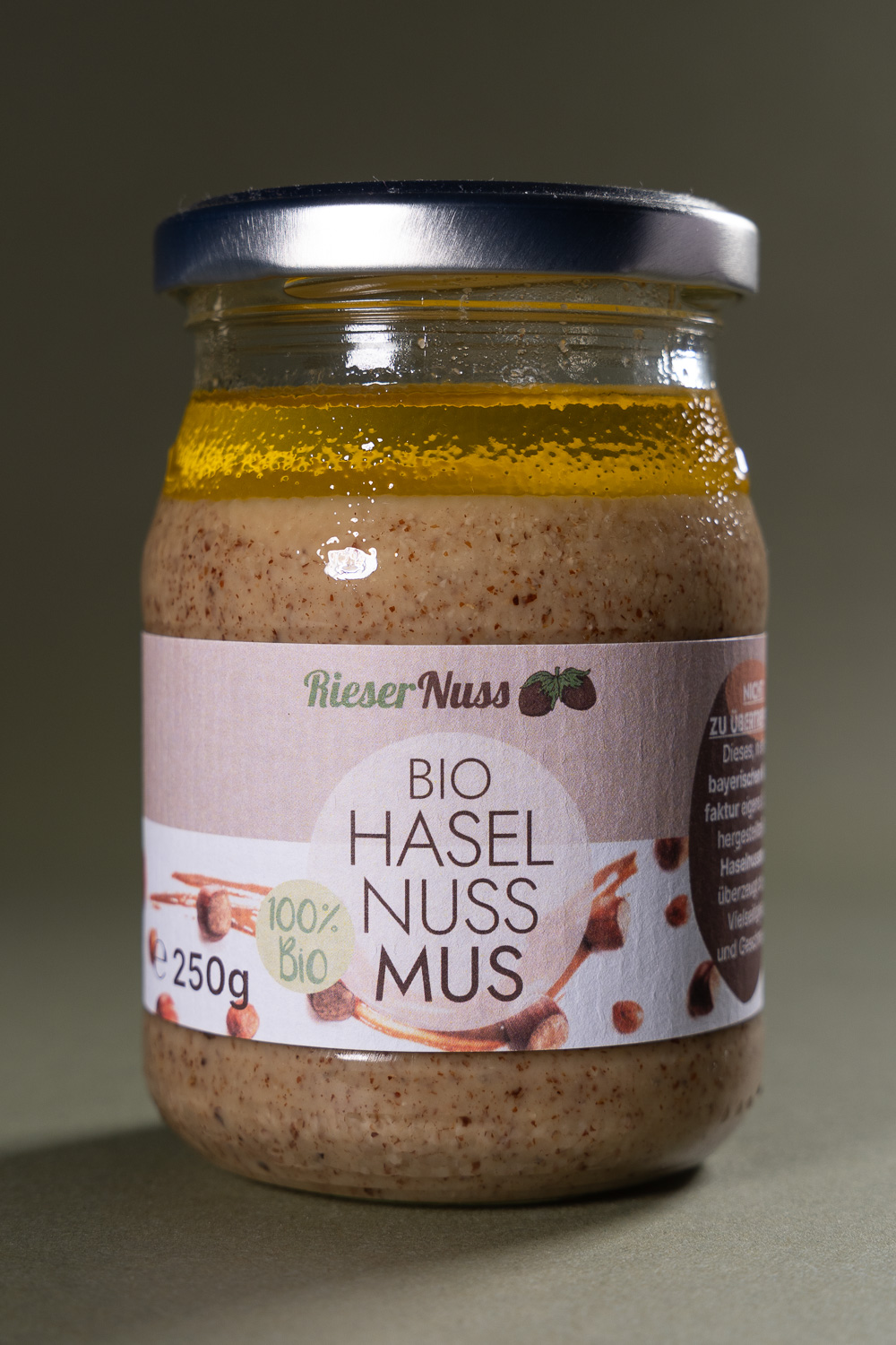Rieser Organic Hazelnut Puree - 320 grams