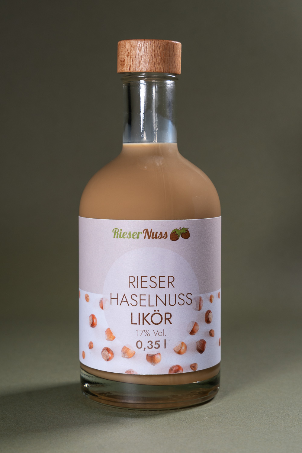 Rieser Haselnusssahnelikör 0,35 Liter Glasflasche